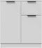 vidaXL - Dressoir - 60x30x70 - cm - bewerkt - hout - wit