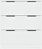 vidaXL - Dressoir - 60x30x70 - cm - bewerkt - hout - wit