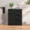 vidaXL - Dressoir - 60x30x70 - cm - bewerkt - hout - zwart