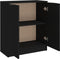 vidaXL - Dressoir - 60x30x70 - cm - bewerkt - hout - zwart