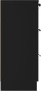 vidaXL - Dressoir - 60x30x70 - cm - bewerkt - hout - zwart
