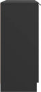vidaXL - Dressoir - 60x30x70 - cm - bewerkt - hout - zwart