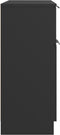 vidaXL - Dressoir - 60x30x70 - cm - bewerkt - hout - zwart
