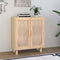 vidaXL - Dressoir - 60x30x70 - cm - massief - grenenhout - en - rattan - bruin