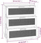 vidaXL - Dressoir - 60x30x70 - cm - massief - grenenhout - en - rattan - wit