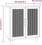 vidaXL - Dressoir - 60x30x70 - cm - massief - grenenhout - en - rattan - wit