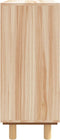 vidaXL - Dressoir - 60x30x70 - cm - massief - grenenhout - en - rattan - bruin