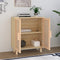 vidaXL - Dressoir - 60x30x70 - cm - massief - grenenhout - en - rattan - bruin