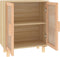 vidaXL - Dressoir - 60x30x70 - cm - massief - grenenhout - en - rattan - bruin
