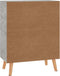 vidaXL - Dressoir - 60x30x72 - cm - bewerkt - hout - betongrijs