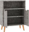 vidaXL - Dressoir - 60x30x72 - cm - bewerkt - hout - betongrijs