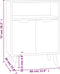 vidaXL - Dressoir - 60x30x72 - cm - bewerkt - hout - gerookt - eikenkleurig