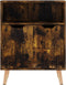 vidaXL - Dressoir - 60x30x72 - cm - bewerkt - hout - gerookt - eikenkleurig