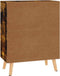 vidaXL - Dressoir - 60x30x72 - cm - bewerkt - hout - gerookt - eikenkleurig