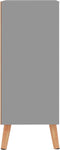 vidaXL - Dressoir - 60x30x72 - cm - bewerkt - hout - grijs