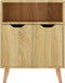 vidaXL - Dressoir - 60x30x72 - cm - bewerkt - hout - sonoma - eikenkleurig