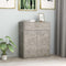 vidaXL - Dressoir - 60x30x75 - cm - bewerkt - hout - betongrijs