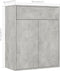 vidaXL - Dressoir - 60x30x75 - cm - bewerkt - hout - betongrijs