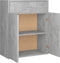 vidaXL - Dressoir - 60x30x75 - cm - bewerkt - hout - betongrijs
