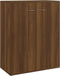 vidaXL - Dressoir - 60x30x75 - cm - bewerkt - hout - bruin - eikenkleur