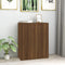 vidaXL - Dressoir - 60x30x75 - cm - bewerkt - hout - bruin - eikenkleur