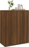 vidaXL - Dressoir - 60x30x75 - cm - bewerkt - hout - bruin - eikenkleur