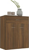 vidaXL - Dressoir - 60x30x75 - cm - bewerkt - hout - bruin - eikenkleur