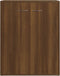 vidaXL - Dressoir - 60x30x75 - cm - bewerkt - hout - bruin - eikenkleur