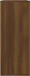 vidaXL - Dressoir - 60x30x75 - cm - bewerkt - hout - bruin - eikenkleur