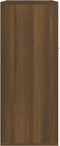 vidaXL - Dressoir - 60x30x75 - cm - bewerkt - hout - bruin - eikenkleur