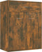 vidaXL - Dressoir - 60x30x75 - cm - bewerkt - hout - gerookt - eikenkleurig