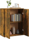 vidaXL - Dressoir - 60x30x75 - cm - bewerkt - hout - gerookt - eikenkleurig