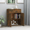 vidaXL - Dressoir - 60x30x75 - cm - bewerkt - hout - gerookt - eikenkleurig
