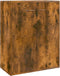 vidaXL - Dressoir - 60x30x75 - cm - bewerkt - hout - gerookt - eikenkleurig