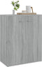 vidaXL - Dressoir - 60x30x75 - cm - bewerkt - hout - grijs - sonoma - eikenkleurig