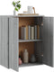 vidaXL - Dressoir - 60x30x75 - cm - bewerkt - hout - grijs - sonoma - eikenkleurig