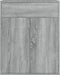 vidaXL - Dressoir - 60x30x75 - cm - bewerkt - hout - grijs - sonoma - eikenkleurig