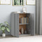 vidaXL - Dressoir - 60x30x75 - cm - bewerkt - hout - grijs - sonoma - eikenkleurig