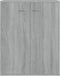 vidaXL - Dressoir - 60x30x75 - cm - bewerkt - hout - grijs - sonoma - eikenkleurig