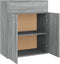 vidaXL - Dressoir - 60x30x75 - cm - bewerkt - hout - grijs - sonoma - eikenkleurig