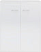 vidaXL - Dressoir - 60x30x75 - cm - bewerkt - hout - hoogglans - wit