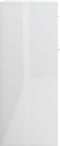 vidaXL - Dressoir - 60x30x75 - cm - bewerkt - hout - hoogglans - wit