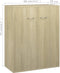 vidaXL - Dressoir - 60x30x75 - cm - bewerkt - hout - sonoma - eikenkleurig