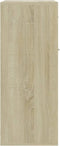 vidaXL - Dressoir - 60x30x75 - cm - bewerkt - hout - sonoma - eikenkleurig