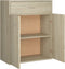 vidaXL - Dressoir - 60x30x75 - cm - bewerkt - hout - sonoma - eikenkleurig