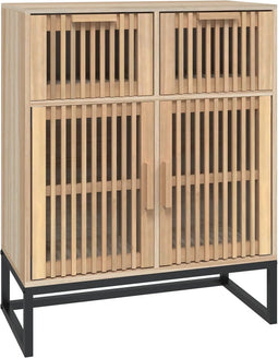 vidaXL - Dressoir - 60x30x75 - cm - bewerkt - hout