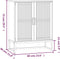 vidaXL - Dressoir - 60x30x75 - cm - bewerkt - hout