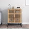 vidaXL - Dressoir - 60x30x75 - cm - bewerkt - hout