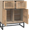 vidaXL - Dressoir - 60x30x75 - cm - bewerkt - hout
