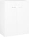vidaXL - Dressoir - 60x30x75 - cm - bewerkt - hout - wit